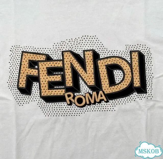 Футболка мужская белая Fendi Roma SS26 streetwear vintage AC0089 фото 3
