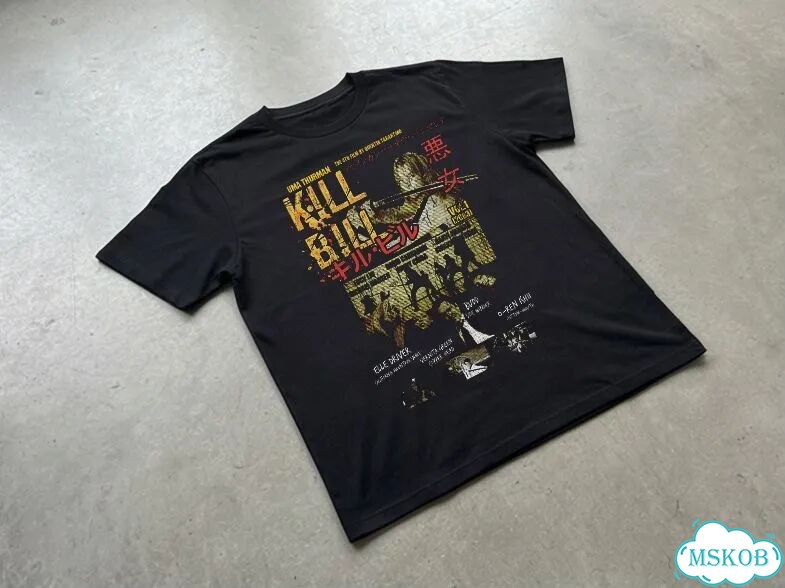 Футболка мужская черная Kill Bill Убить Билла streetwear vintage AD0035 фото 2