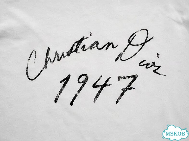 Лонгслив мужской белый Crtistian Dior 1947 streetwear vintage AC0090 фото 4