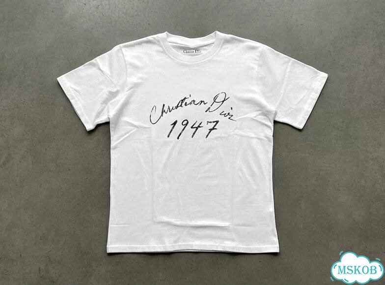 Футболка мужская белая Crtistian Dior 1947 streetwear vintage AC0090 фото 1