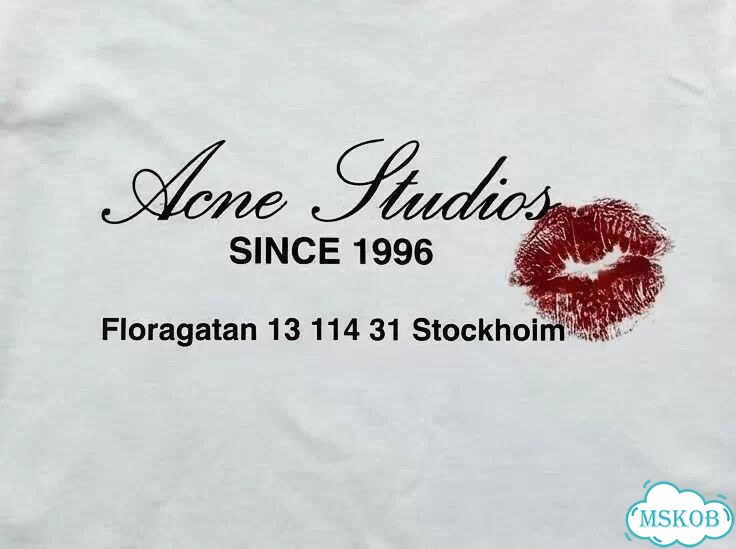 Лонгслив мужской белый Acne Studios Since 1996 streetwear vintage AC0087 фото 3