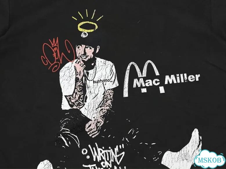 Лонгслив мужской черный Mac Miller streetwear vintage AD0041 фото 3