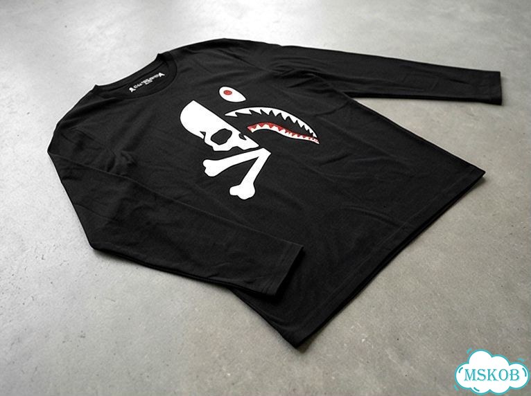Лонгслив мужской Bape черный Mastermind and streetwear vintage AC0099 фото 2