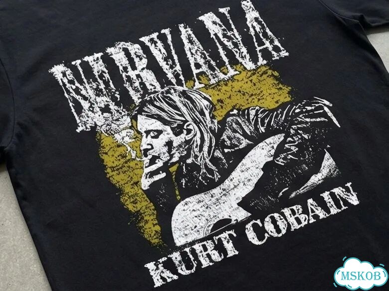 Футболка мужская черная Nirvana Kurt Cobain streetwear vintage AD0036 фото 4