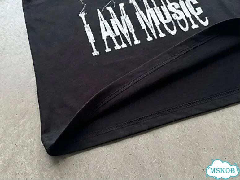 Футболка мужская черная I am music play boy carti streetwear vintage AD0038 фото 5