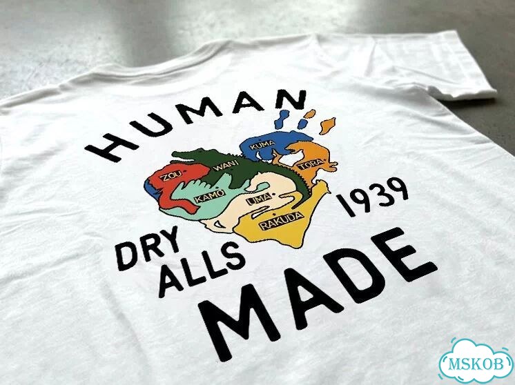 Футболка мужская Human Made белая Dry Alls streetwear vintage AC0100 фото 2