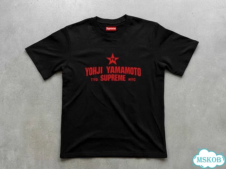 Футболка мужская Yohji Yamamoto черная Supreme NYC opium archive gothic AC0097 фото 1