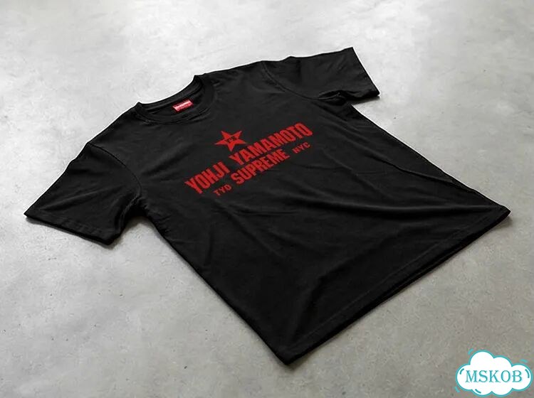 Футболка мужская Yohji Yamamoto черная Supreme NYC opium archive gothic AC0097 фото 2