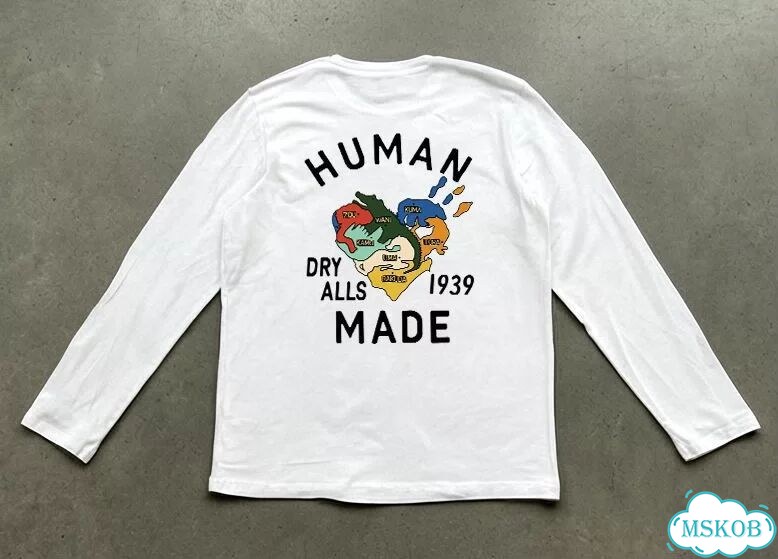 Лонгслив мужской Human Made белый Dry Alls streetwear vintage AC0100 фото 1