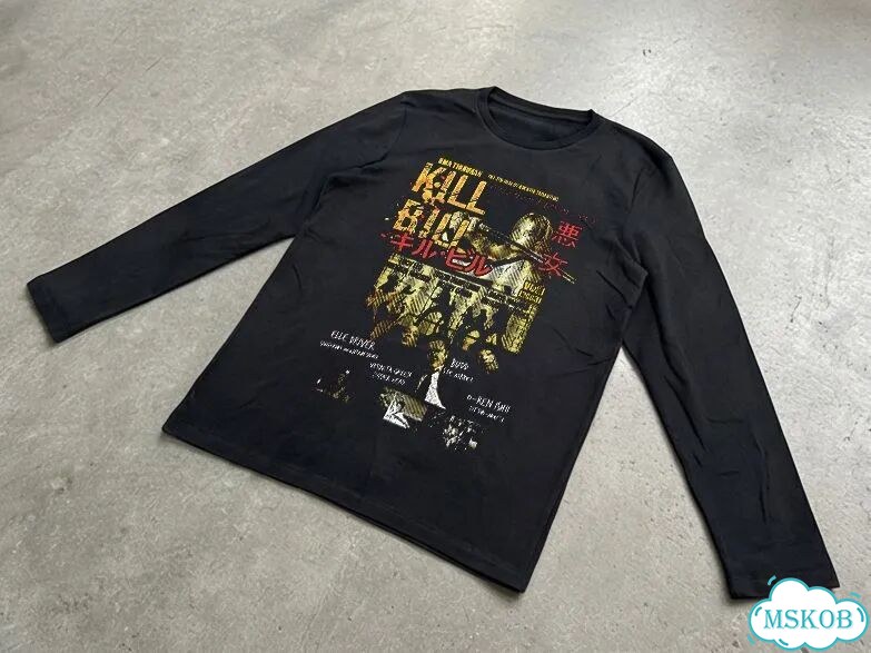 Лонгслив мужской черный Kill Bill Убить Билла streetwear vintage AD0035 фото 2