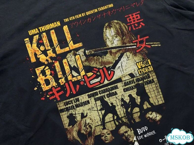 Лонгслив мужской черный Kill Bill Убить Билла streetwear vintage AD0035 фото 3