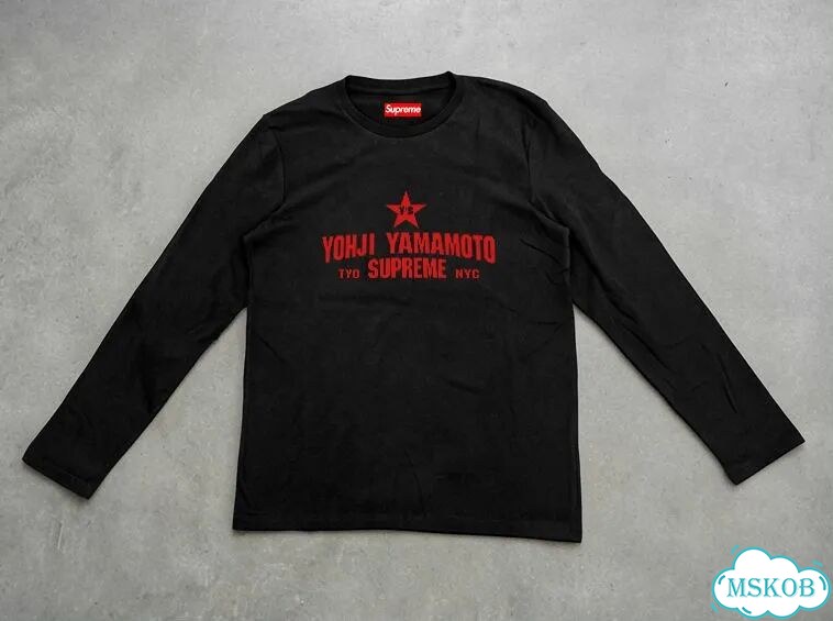 Лонгслив мужской Yohji Yamamoto черный Supreme NYC opium archive gothic AC0097 фото 1