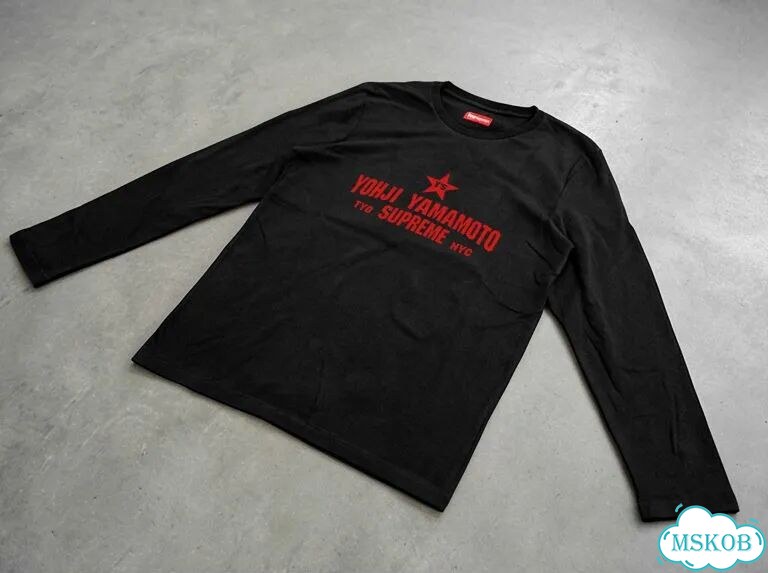 Лонгслив мужской Yohji Yamamoto черный Supreme NYC opium archive gothic AC0097 фото 2