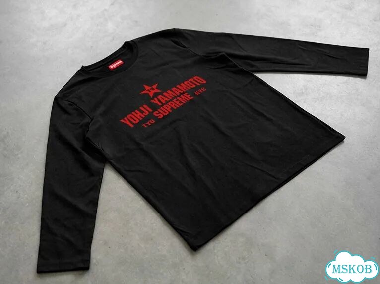 Лонгслив мужской Yohji Yamamoto черный Supreme NYC opium archive gothic AC0097 фото 3