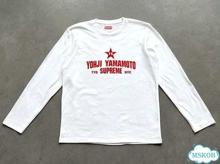 Лонгслив мужской Yohji Yamamoto белый Supreme NYC opium archive gothic AC0095 фото 1