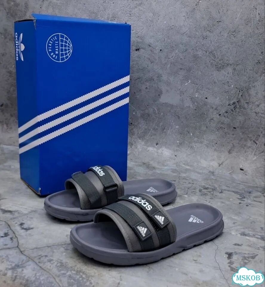Мужские тапки adidas фото 1