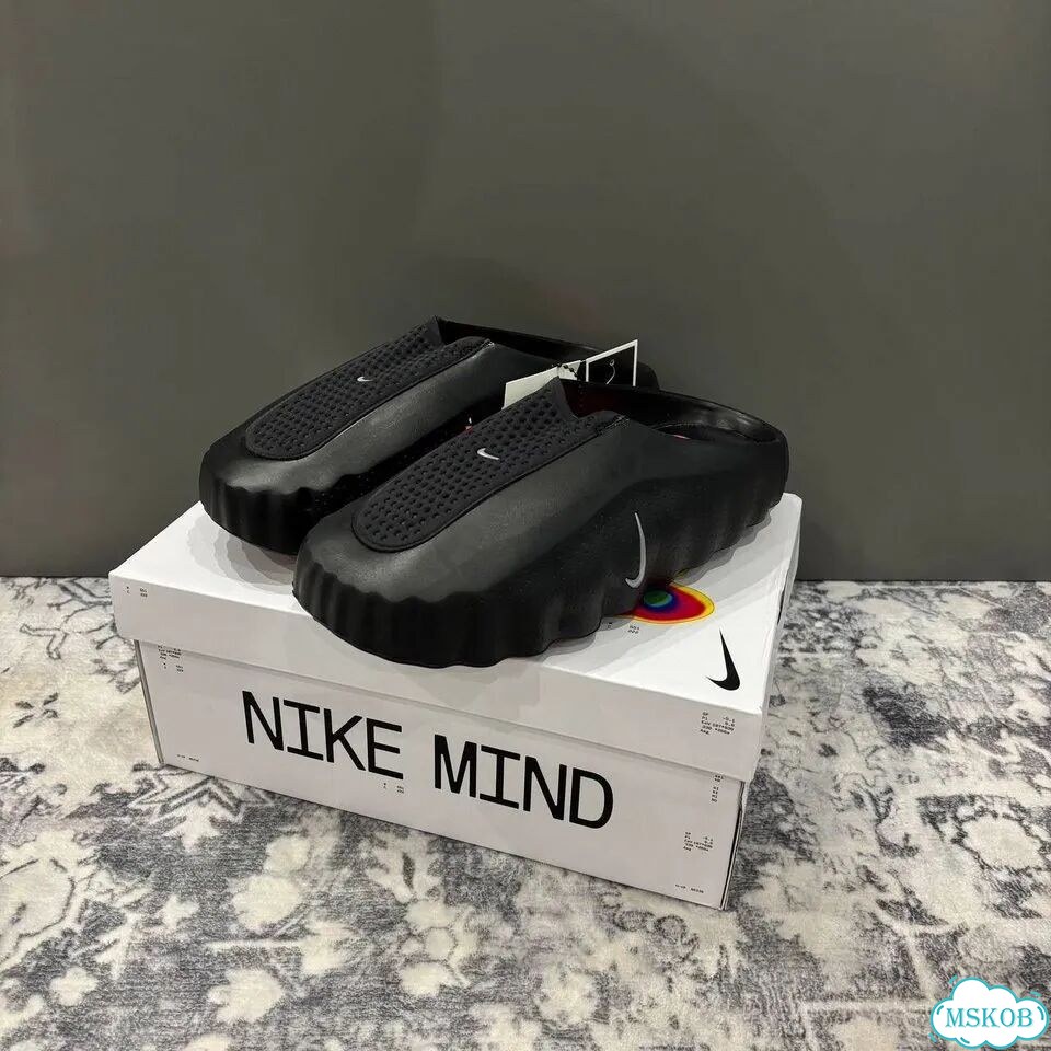 Тапки Nike Mind 001 чёрные фото 1