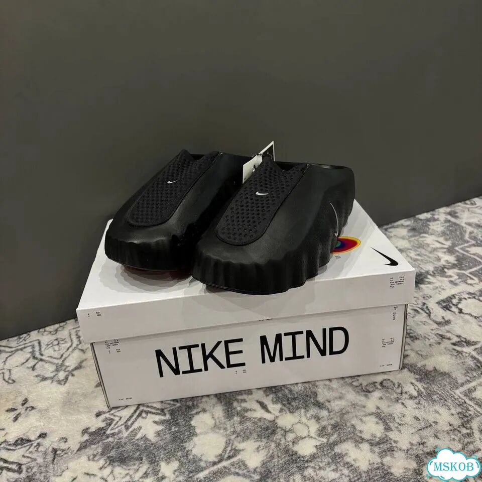 Тапки Nike Mind 001 чёрные фото 2