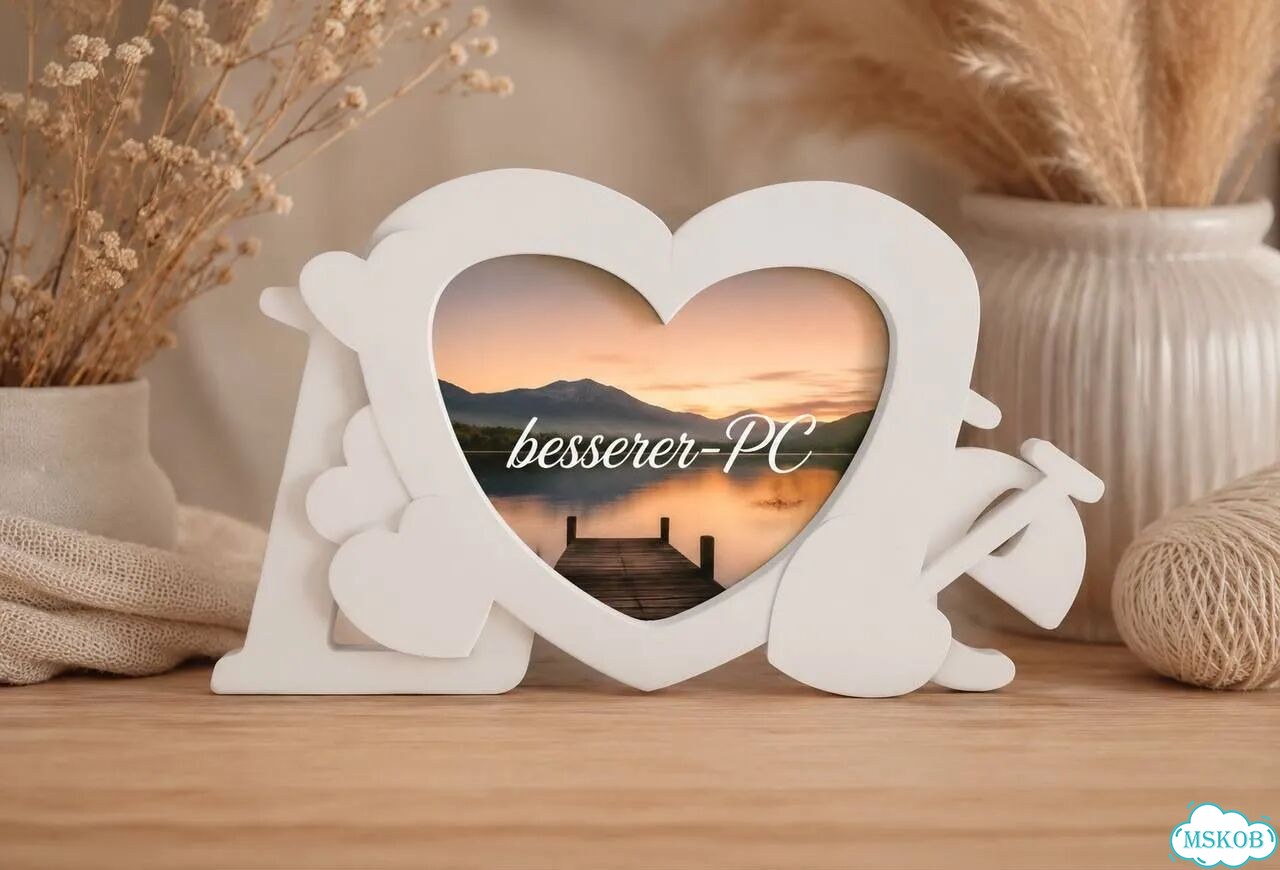 Фоторамка love с сердцем фото 1