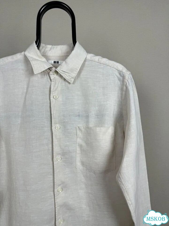 Рубашка льняная Uniqlo М фото 3