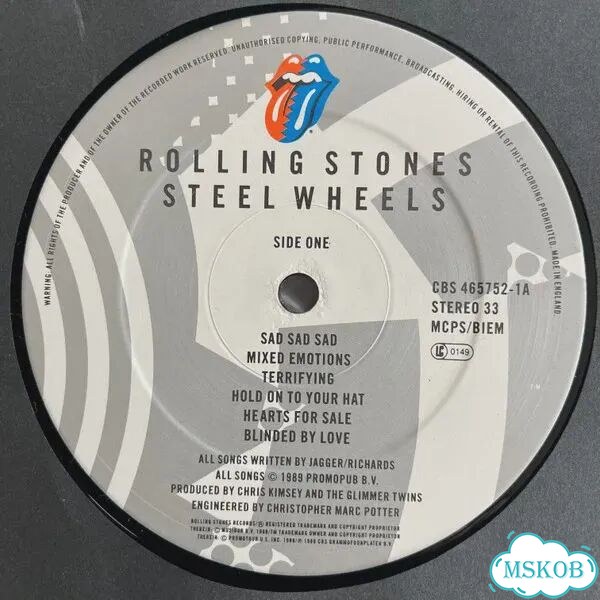 Rolling Stones - Steel Wheels EX фото 3