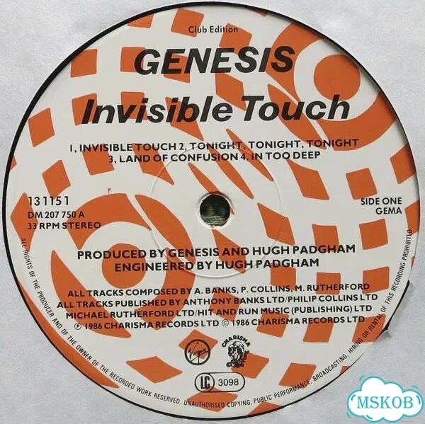 Genesis - Invisible Touch VG фото 3