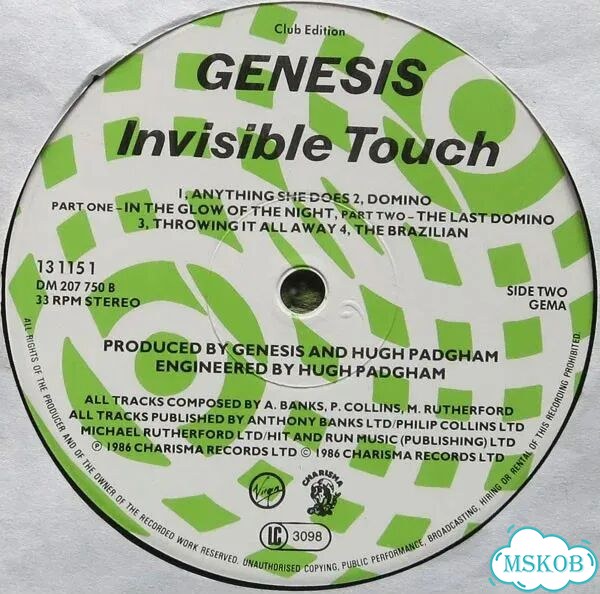 Genesis - Invisible Touch VG фото 4