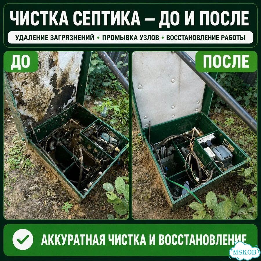 Чистка, откачка и ремонт септика с гарантией фото 10