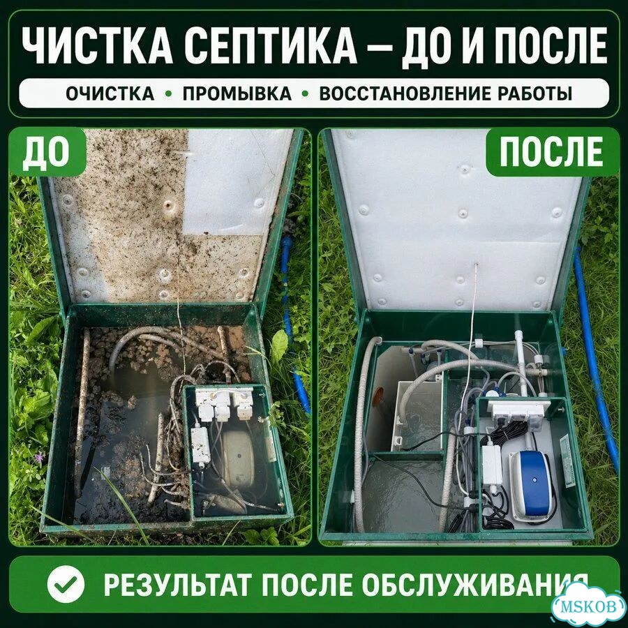 Чистка, откачка и ремонт септика с гарантией фото 6
