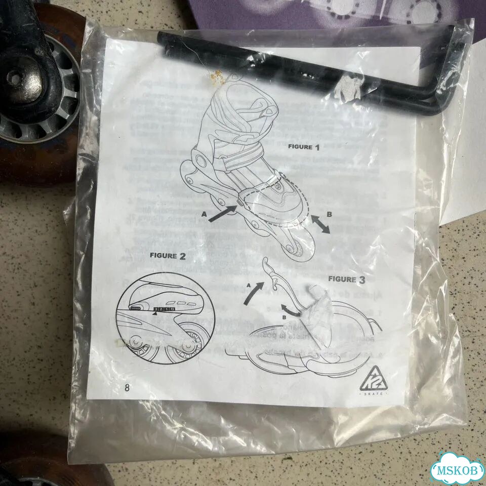 Ролики rollerblade k2 USA детские раздвижные фото 3