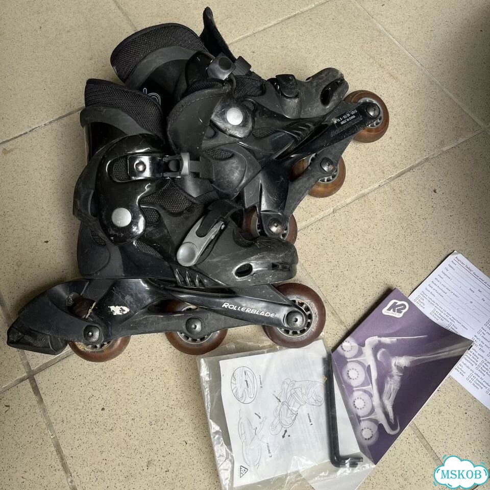Ролики rollerblade k2 USA детские раздвижные фото 8