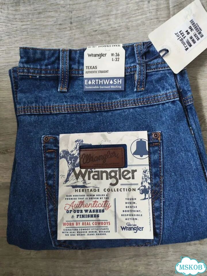 Джинсы Wrangler Texas Ёлочка Лучший Хлопок фото 2