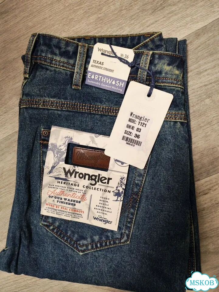 Джинсы Wrangler Texas Ёлочка Лучший Хлопок фото 6