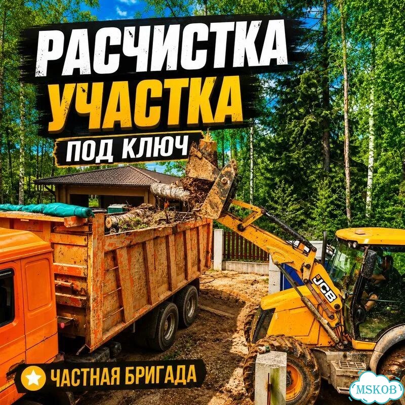 Расчистка участка / Спил деревьев фото 1