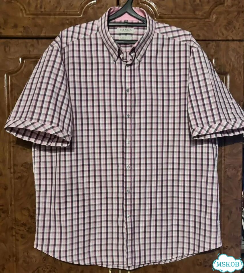 Рубашка р. 56-58(XL 43/44) мужская canda,100% х/б фото 1