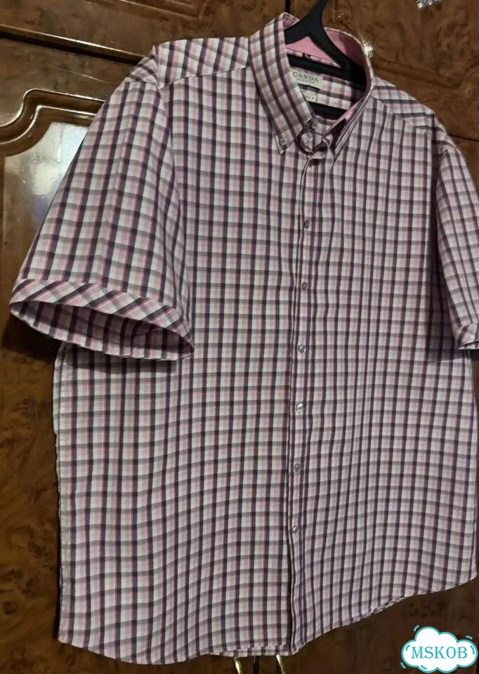 Рубашка р. 56-58(XL 43/44) мужская canda,100% х/б фото 2