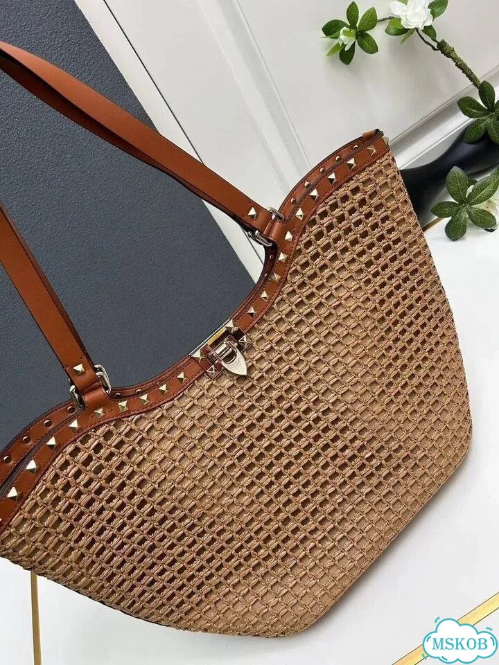 Сумка Valentino 48 из рафии фото 11