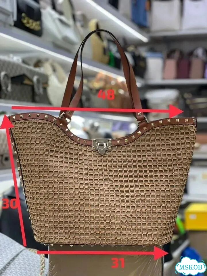 Сумка Valentino 48 из рафии фото 3