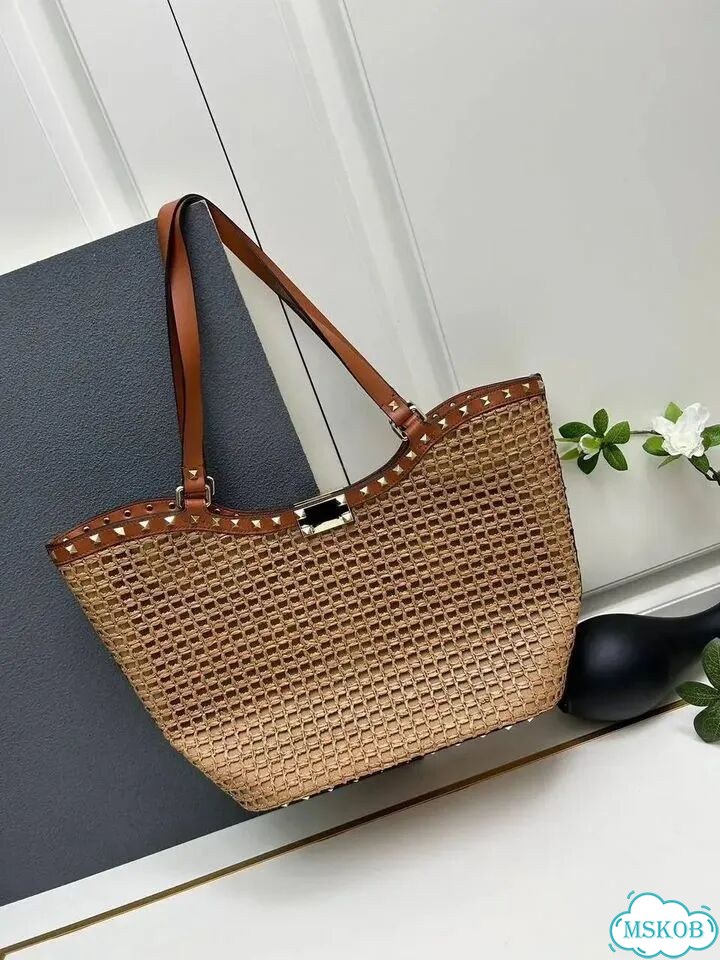 Сумка Valentino 48 из рафии фото 4