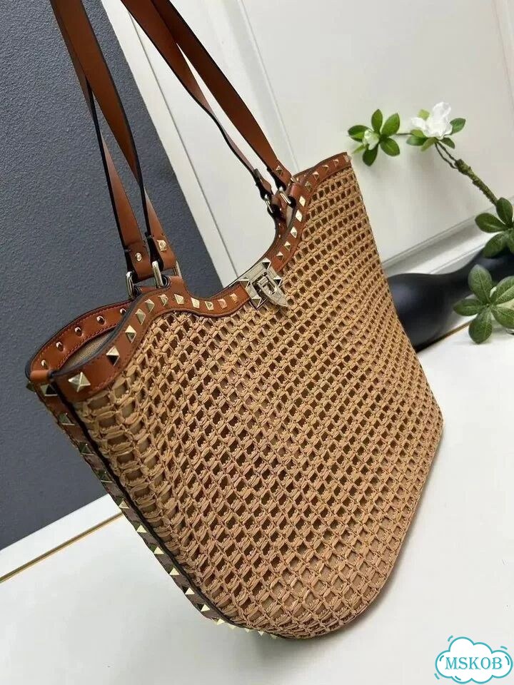 Сумка Valentino 48 из рафии фото 5