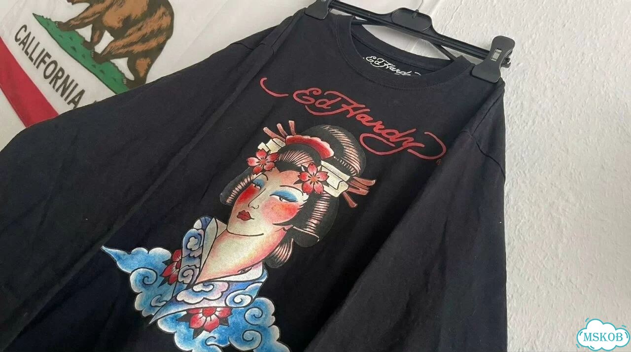 Лонгслив Ed Hardy Asian Lady редкий фото 2