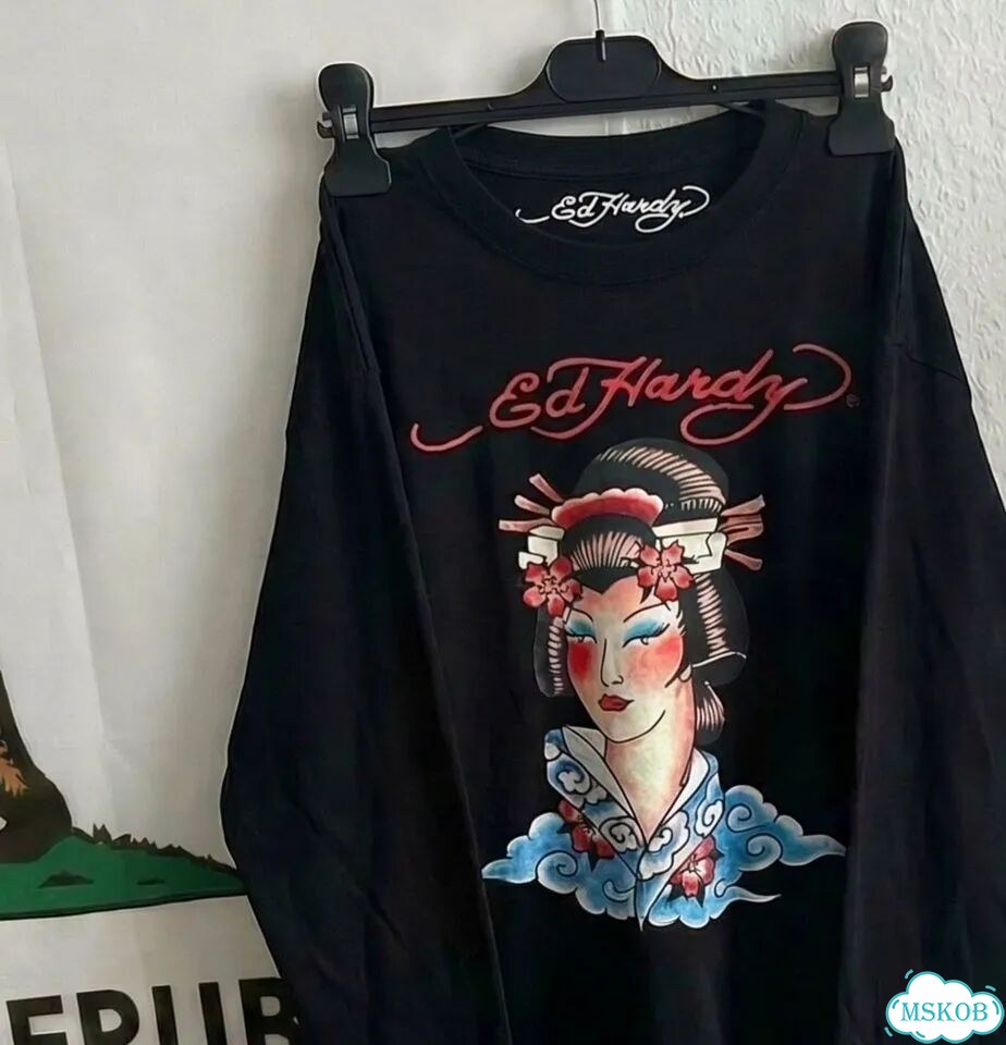 Лонгслив Ed Hardy Asian Lady редкий фото 3