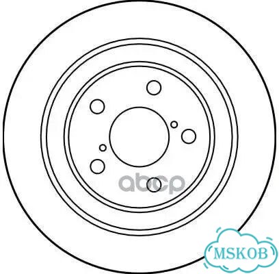 Диск тормозной задн subaru: forester 97-02 фото 3