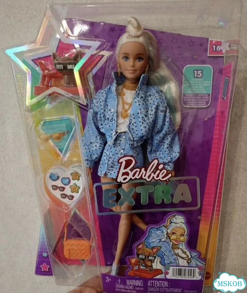 Barbie Экстра в джинсовой куртке HHN08 фото 1