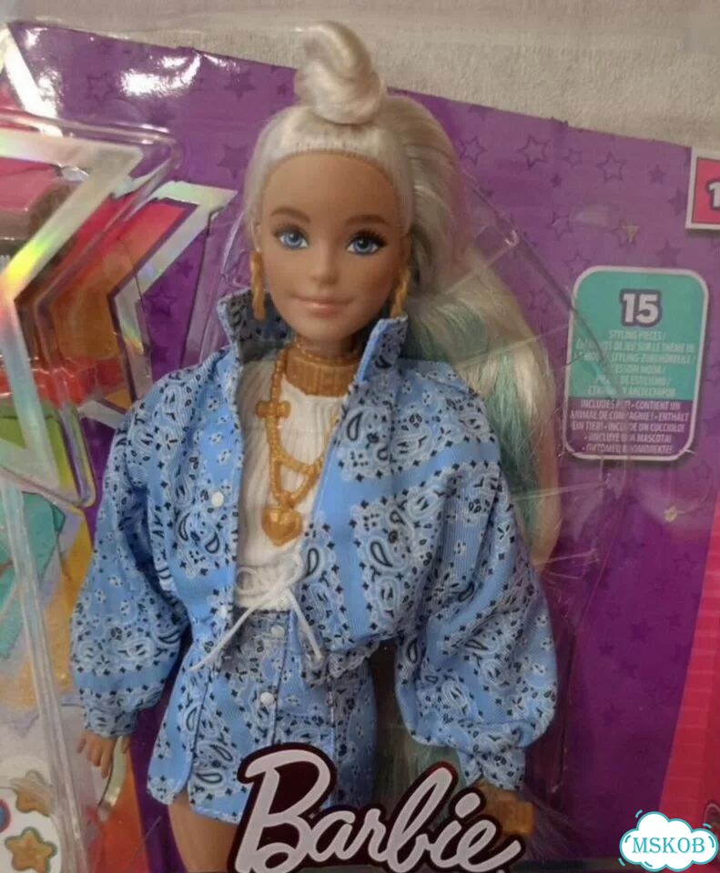 Barbie Экстра в джинсовой куртке HHN08 фото 2