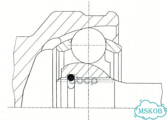 ШРУС audi: A6 (C6), A8 02-10 305969 GKN (Loebro) фото 3