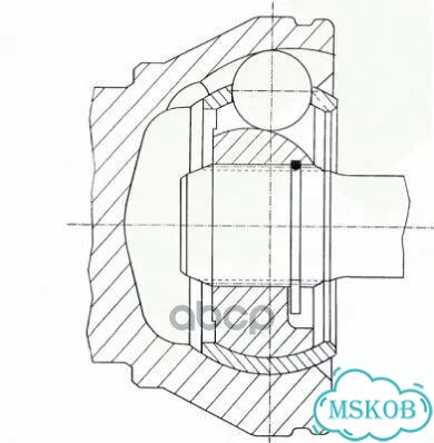 ШРУС внутр прав к-кт VW: T5 2.0/1.9TDI 03- 304837 фото 3