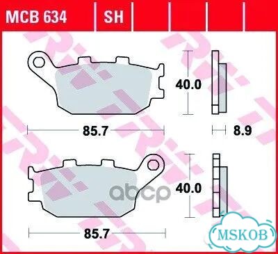 Колодки тормозные дисковые задн Honda: CBR 600 фото 1