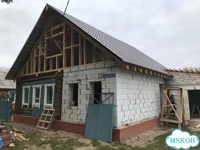 Ремонт домов. Замена венцов. Подъем дома фото 8