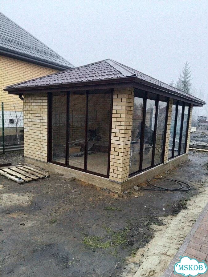 Остекление веранд террас беседок фото 1